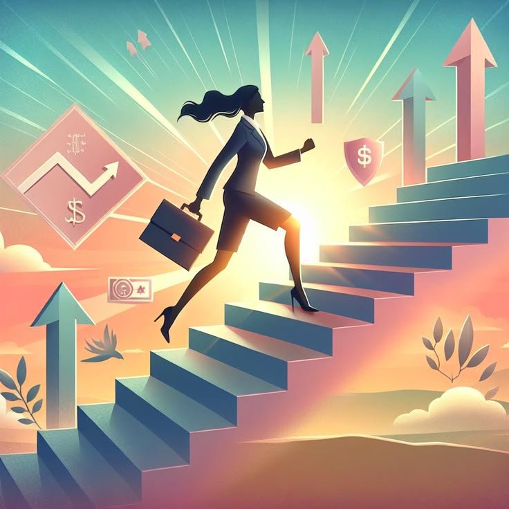 illustration symbolizing career progression